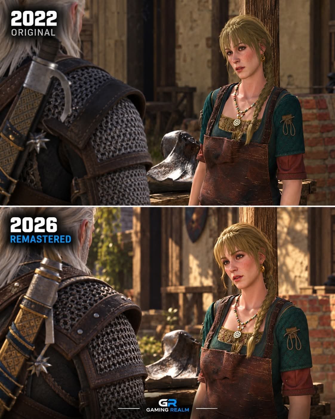 《巫师3》原版Vs强化复刻版 画面对比 ​​​