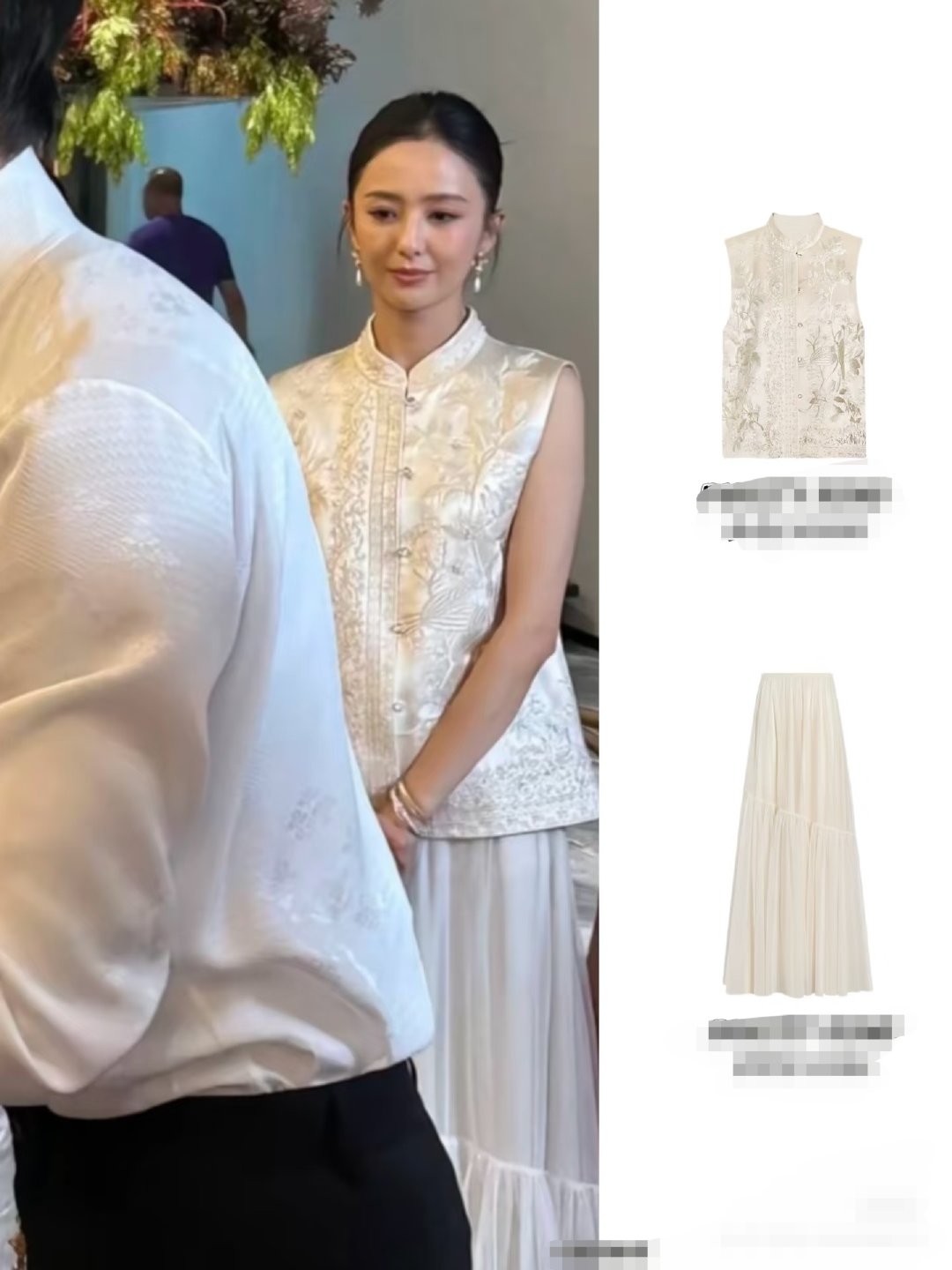 佟丽娅新中式佟丽娅这新中式伴娘装，是把 “美而不自知” 的感觉拿捏了吧？站在那儿