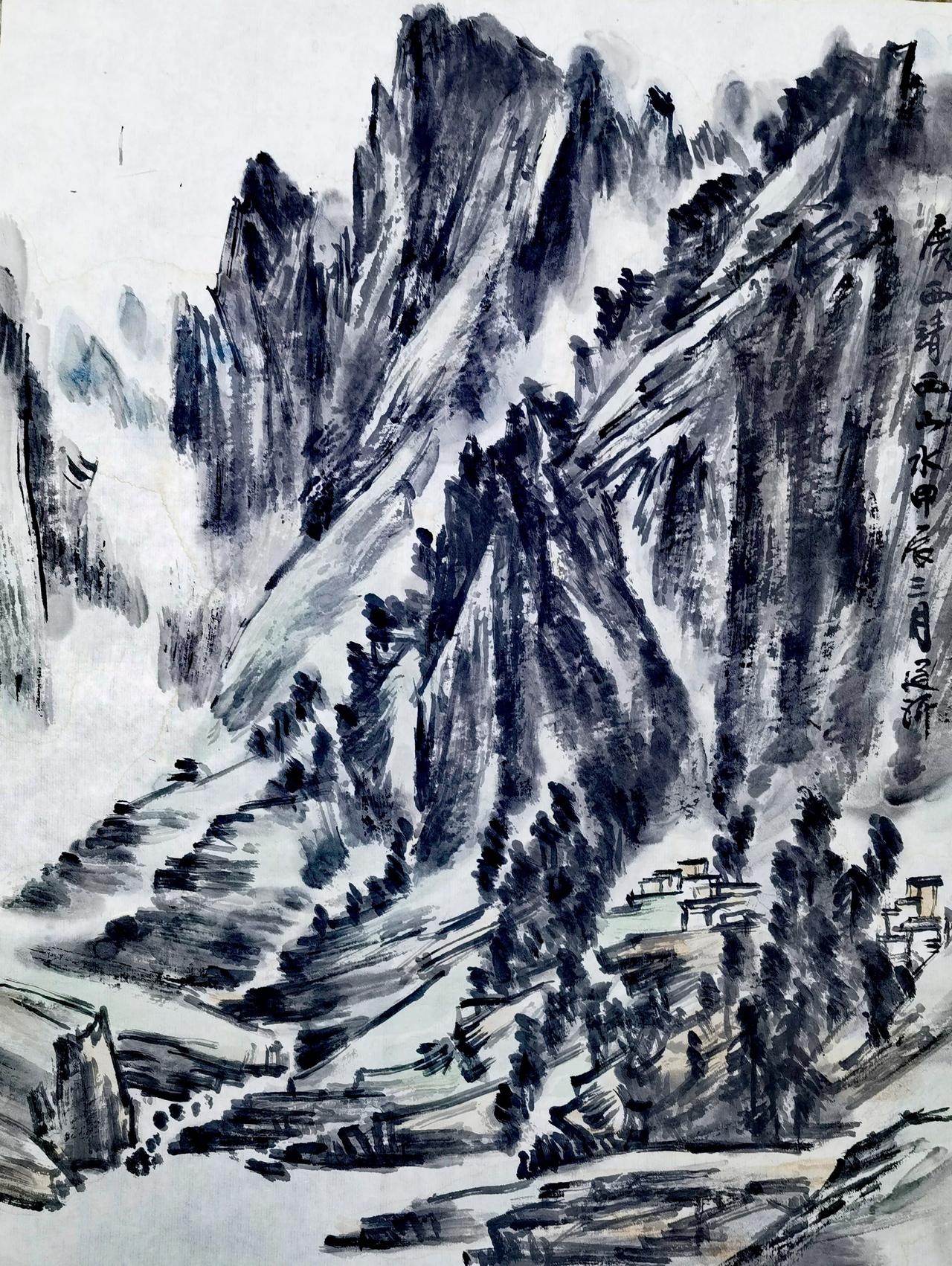 舒建新画笔下的靖西风光