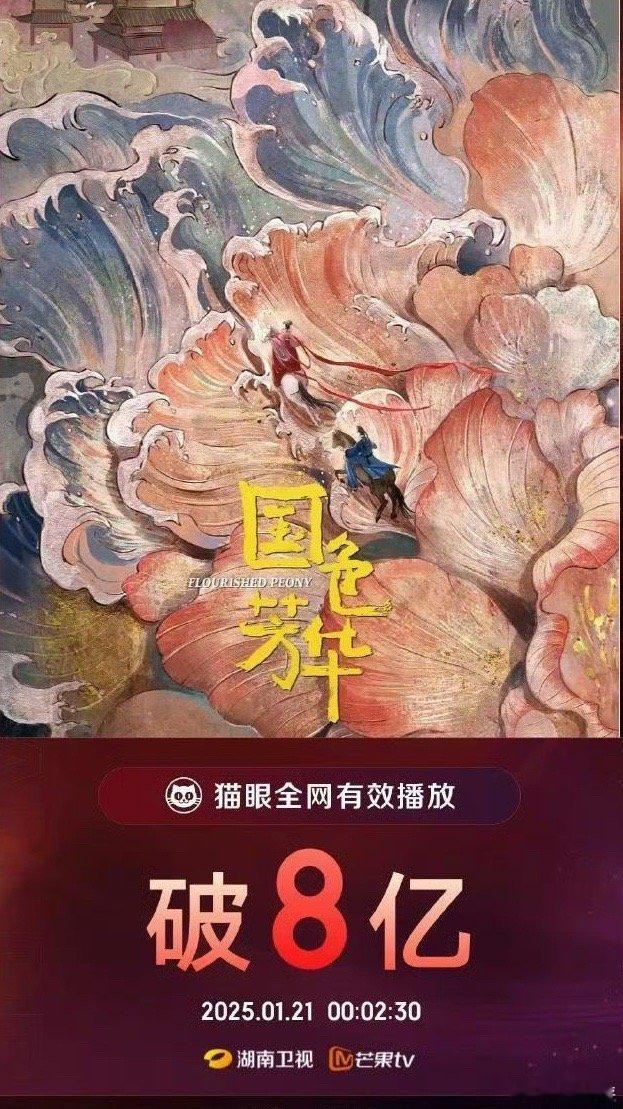 国色芳华有效播放量破8亿 国色芳华真的很棒啊 