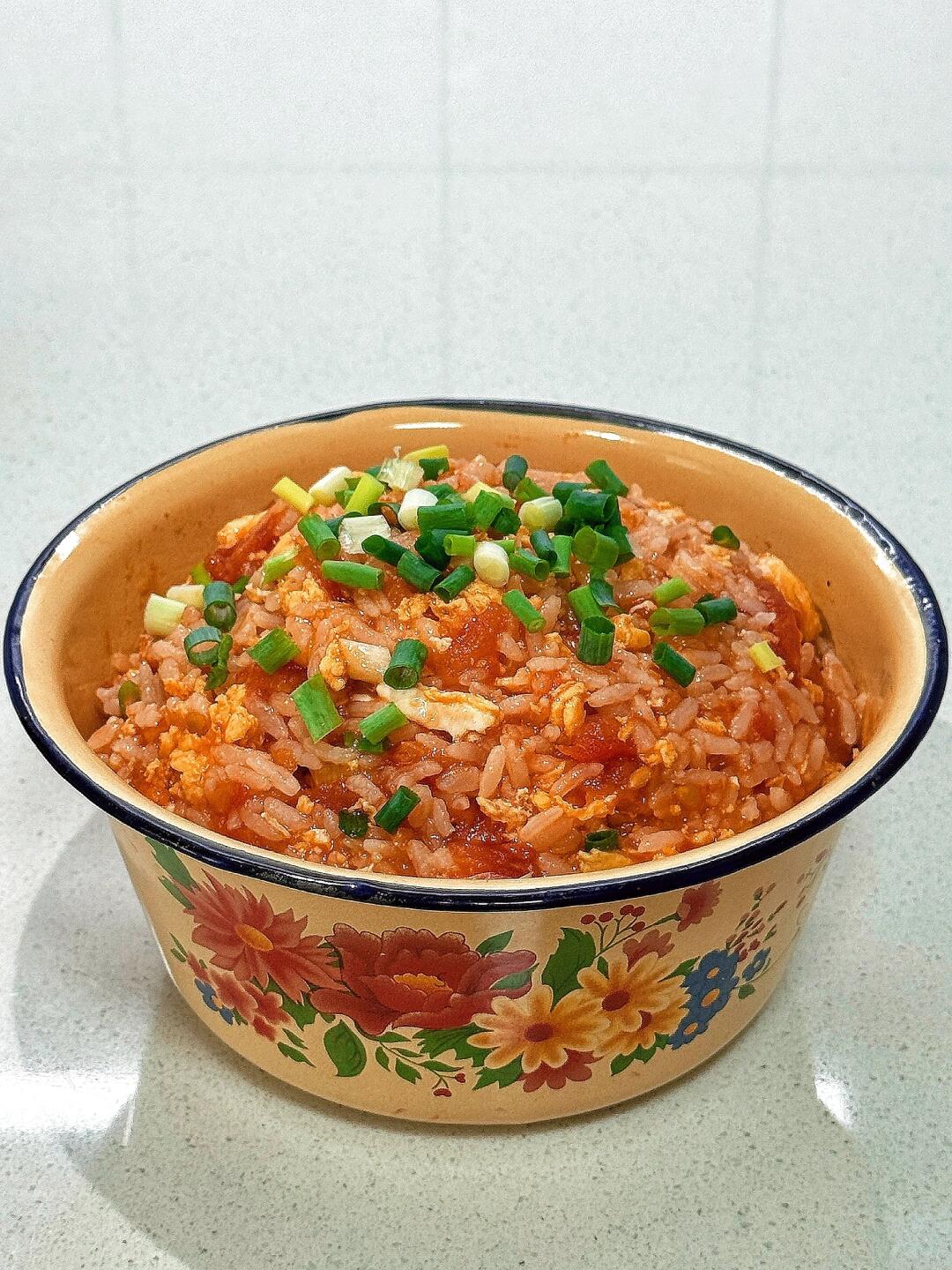 今天吃什么🥢🥢番茄炒鸡蛋拌饭（附做法）