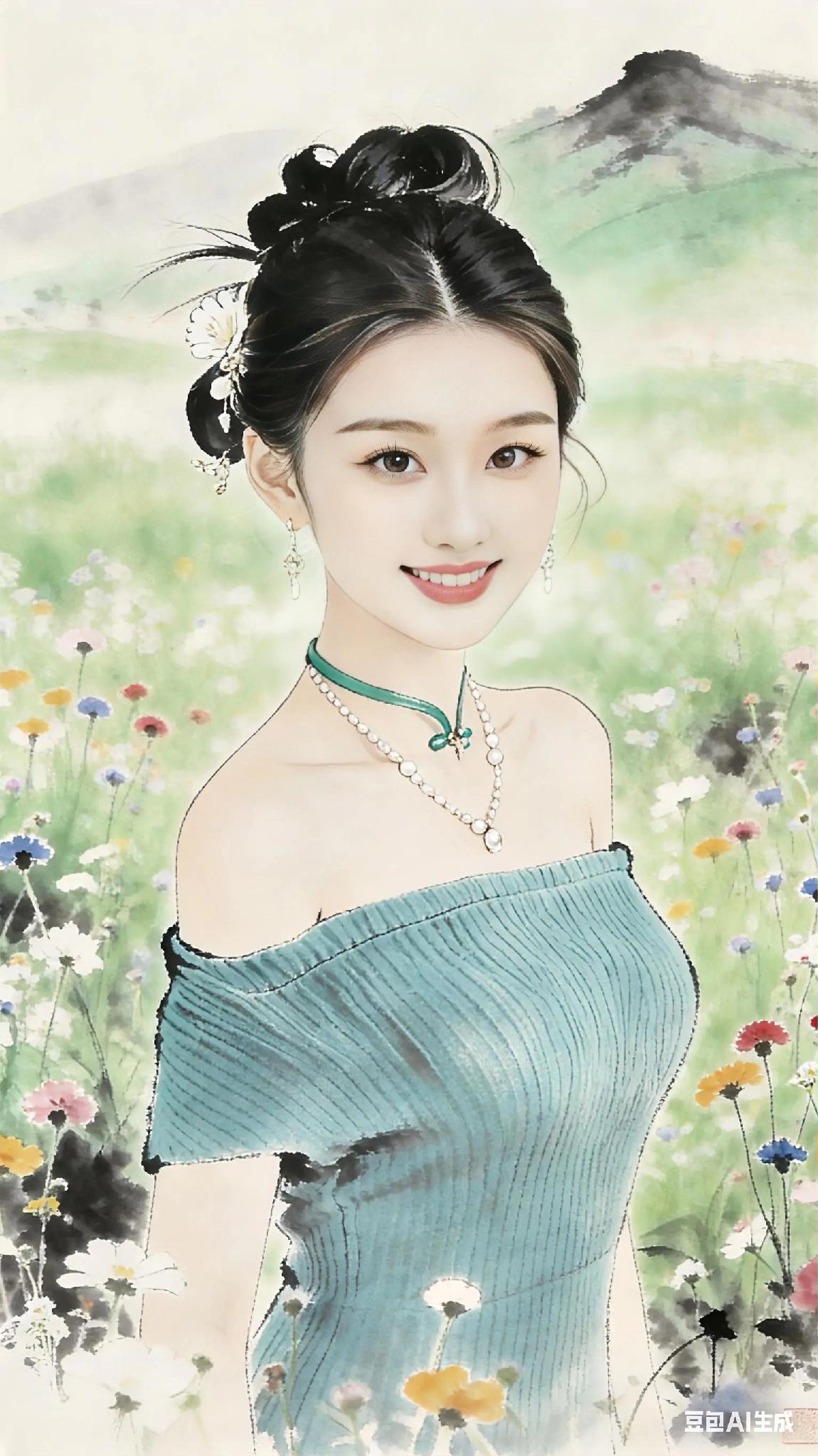 水墨画，寥寥数笔，意境深远，令人陶醉。 墨色交织，画面生动！

将自然之美展现得