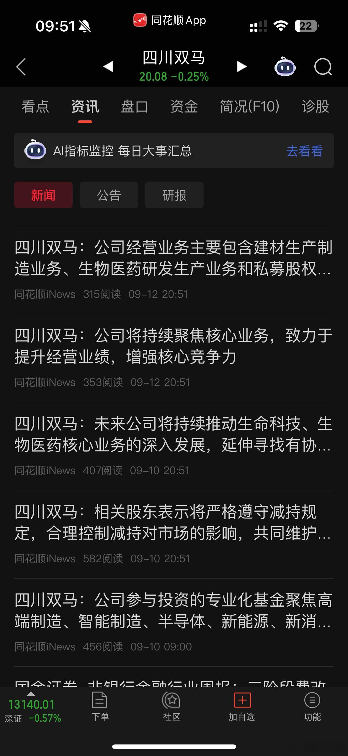 看得出来，四川双马的董秘是很会炒股的。因为它什么概念都想蹭…从芯片，机器人，医药