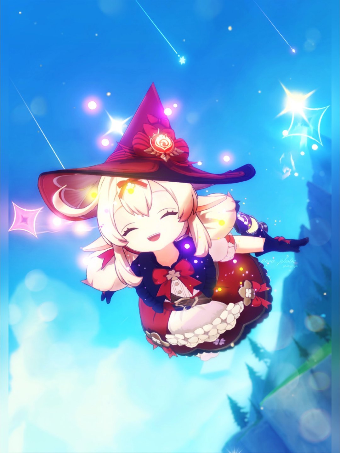 “可莉现在可以使用魔法了！” 