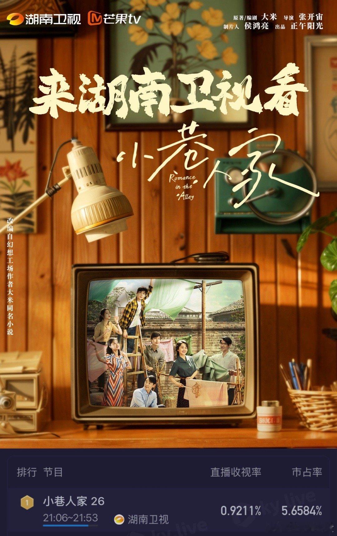 #小巷人家实时收视再创新高# 演员和剧情完美配合，不是只靠脸，选角质疑可以休矣！