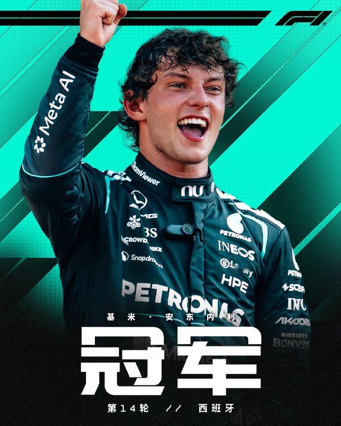 马德里，见证安东内利第八胜！🏆
马德里环首胜，安东内利拿下2026西班牙大奖赛