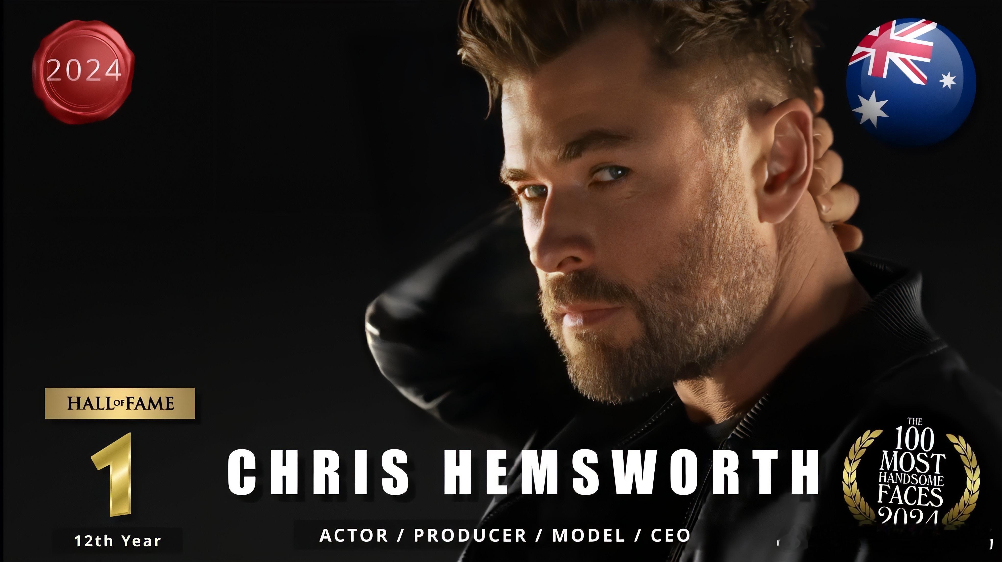 2024全球最帅一百张面孔  chris hemsworth  2024全球最帅