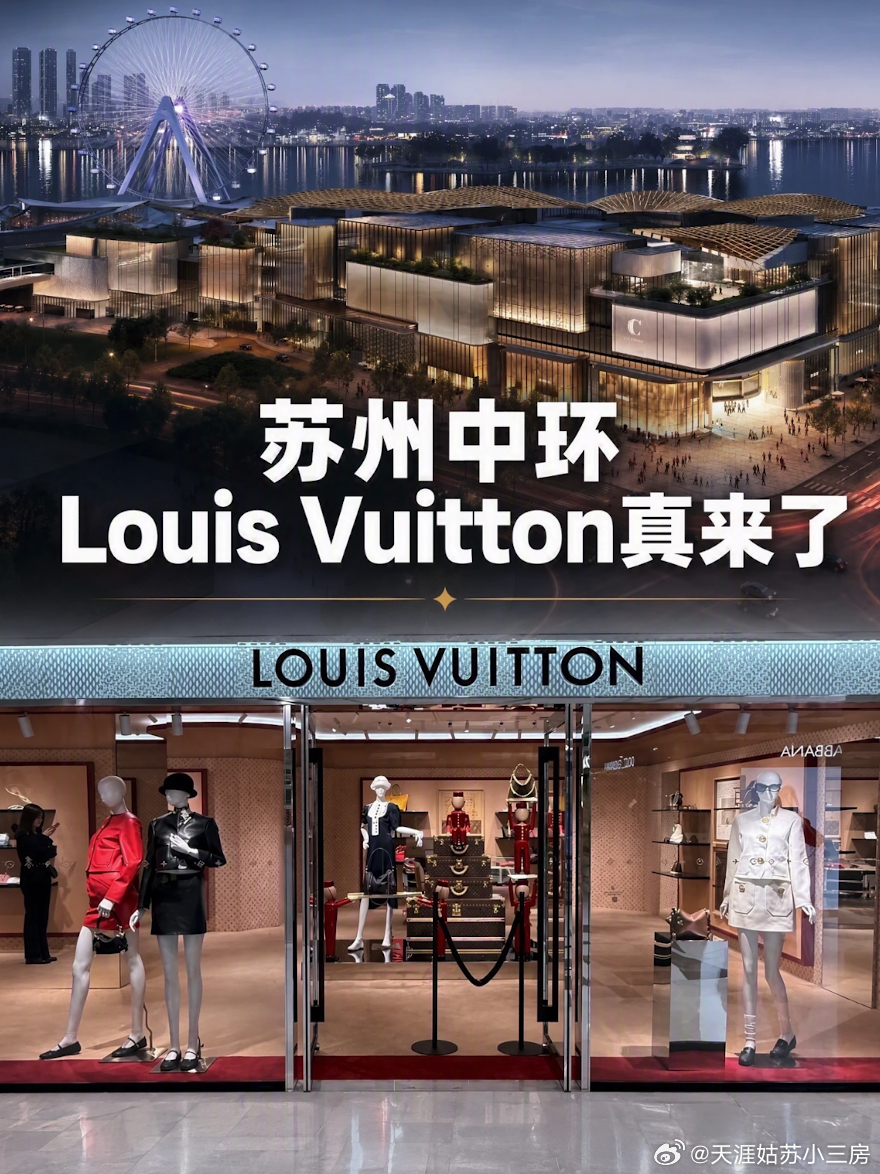 苏州园区 右岸商业，就是苏州中环LV，目前要装修备案了虽然觉得中奢在苏州挺难活的