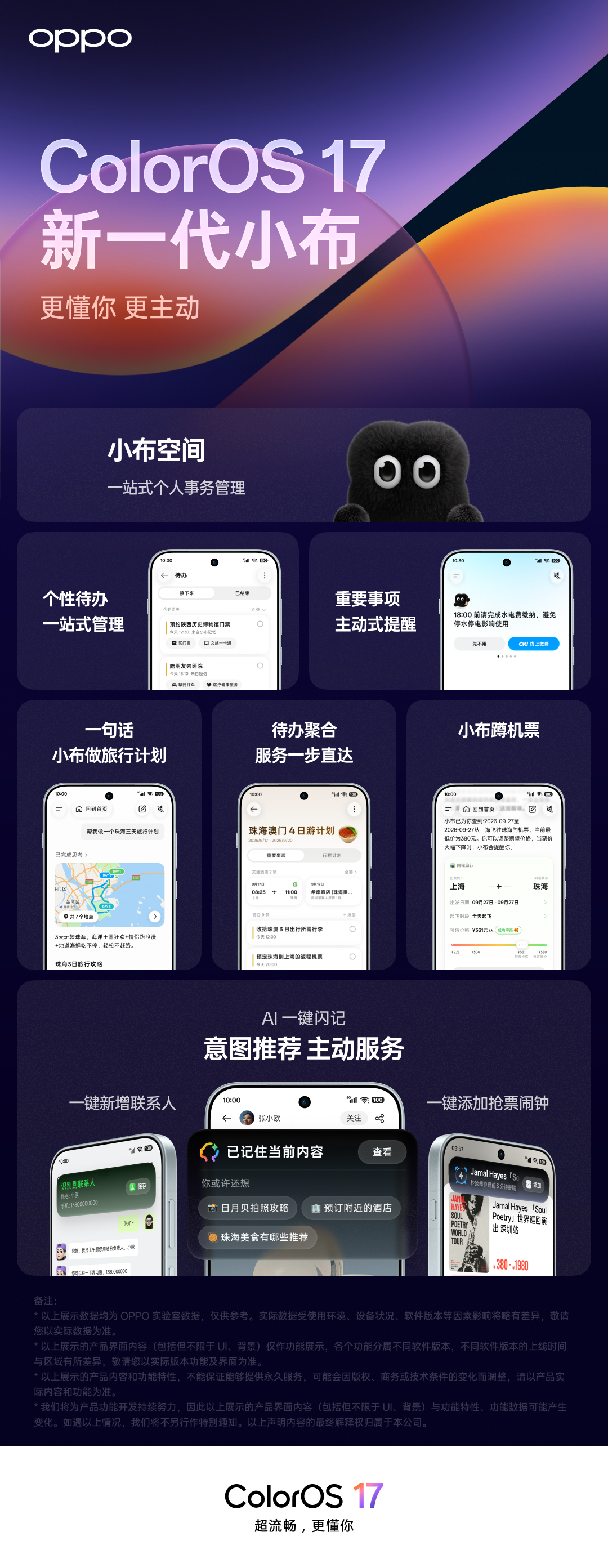 OPPO系统ColorOS17OPPO还挺聪明的，搞了个小布空间，相当于一个强大
