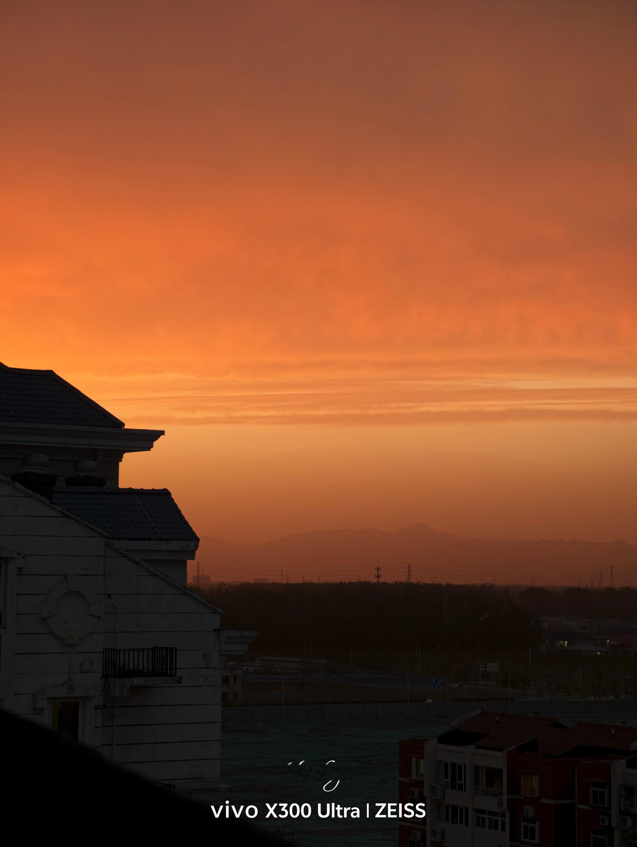 火烧沙尘暴晚霞vivo x300 ultra专业v单