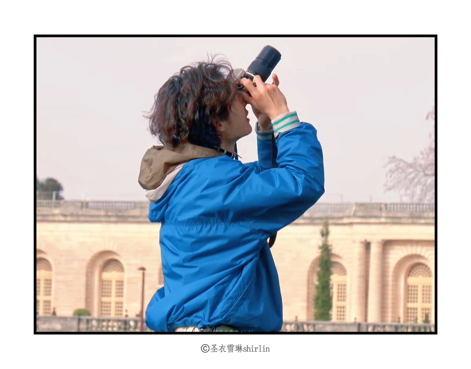 博君一肖 一博「在湖边的下午」，有狗崽崽，💛💚❤️的车，两张黑白摄影鸟儿数量