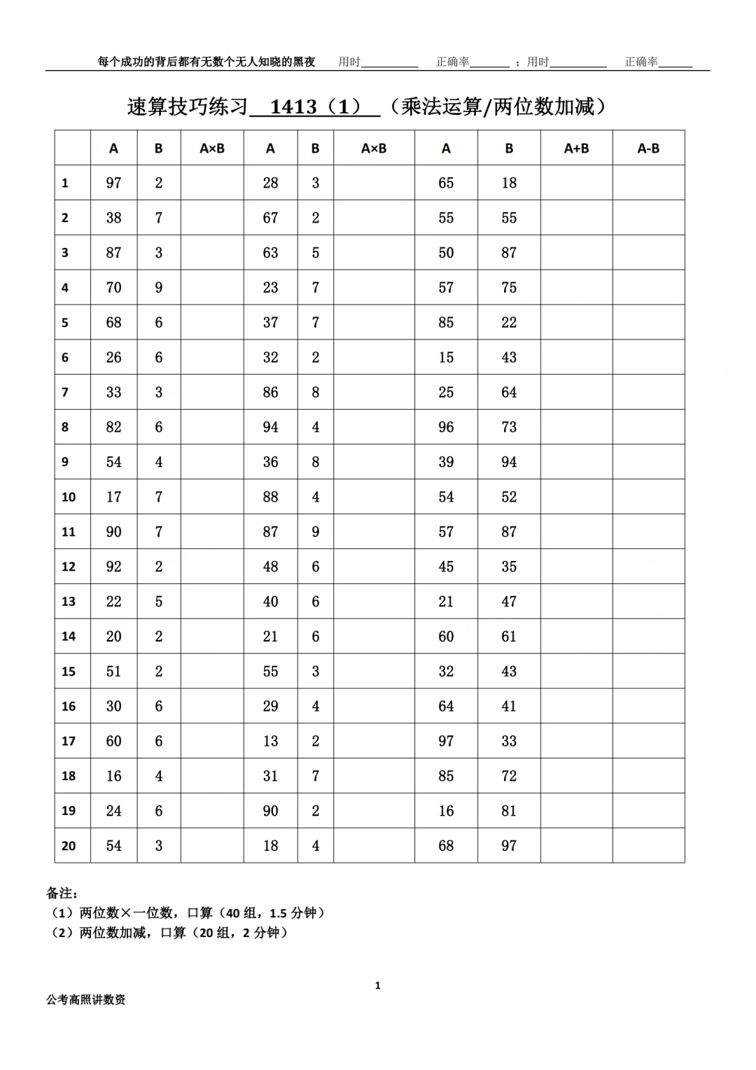 资料分析速算练习1413
