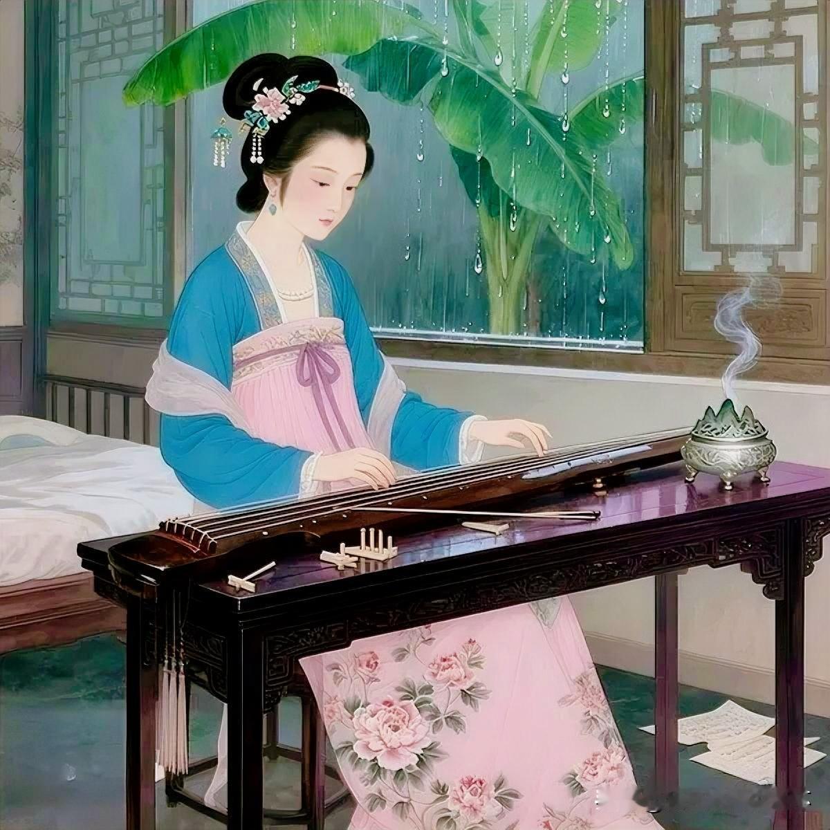 下联：芭蕉夜雨梦嗖嗖
上联：有请雅士[玫瑰][玫瑰][玫瑰]