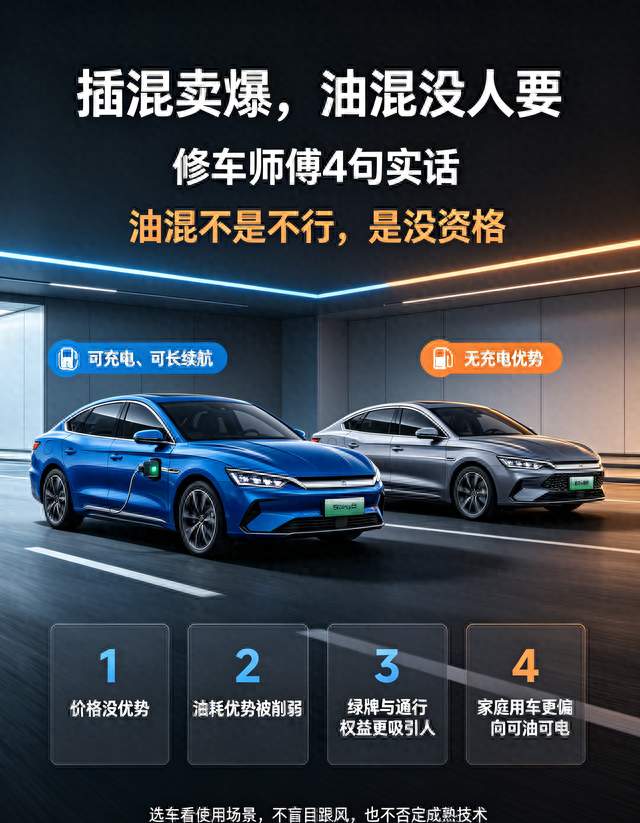插混卖爆油混没人要，修车师傅4句实话：油混不是不行，是没资格