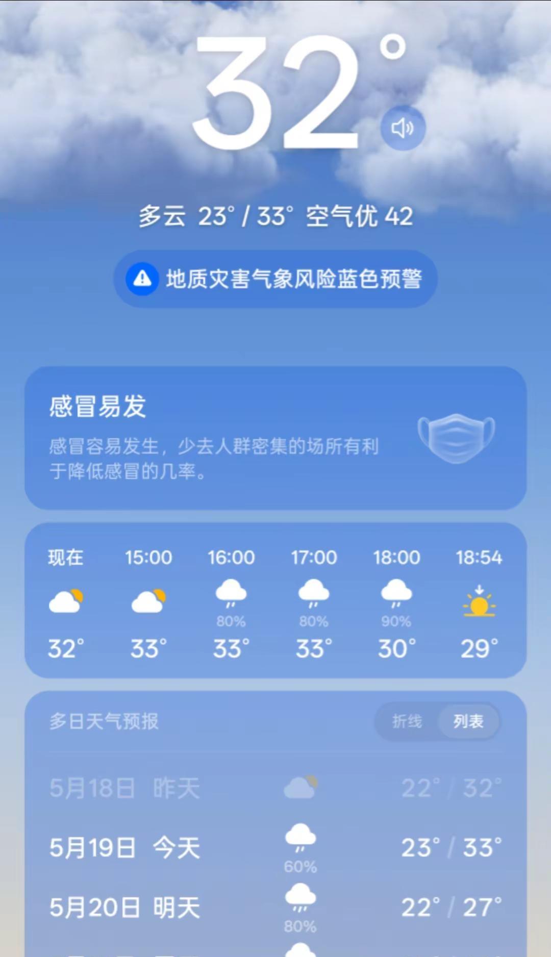 这几天热的爆表，江浙一带都开始出现高温状态了，广东的温度现在多少度，来广东的朋友