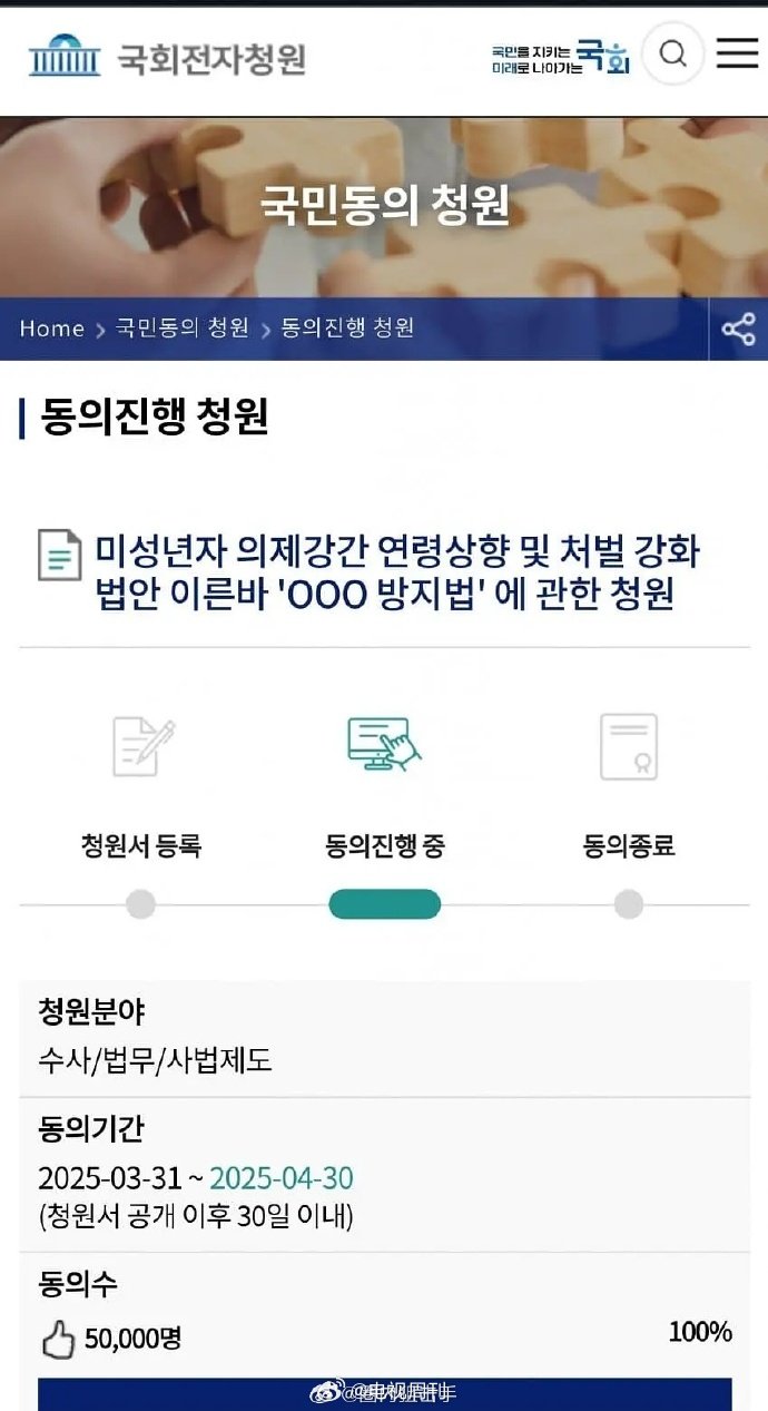金秀贤防治法请愿超5万人韩国会将审议金秀贤防治法 超 5 万民众踊跃参与《金秀贤