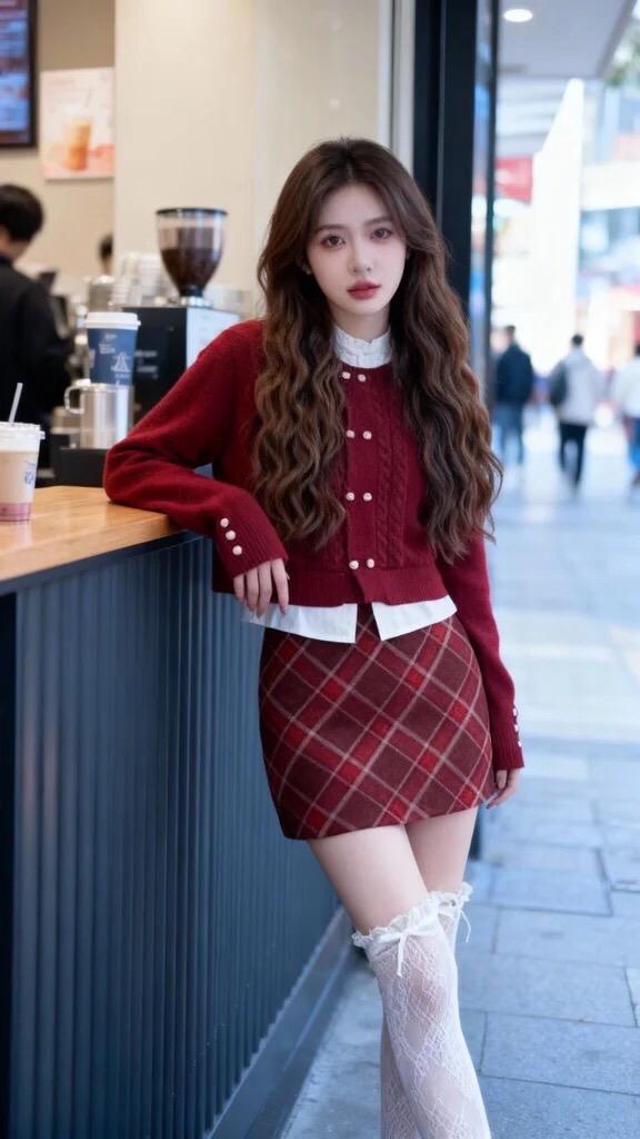 女装 今天穿什么 新年穿搭 小个子穿搭 红色