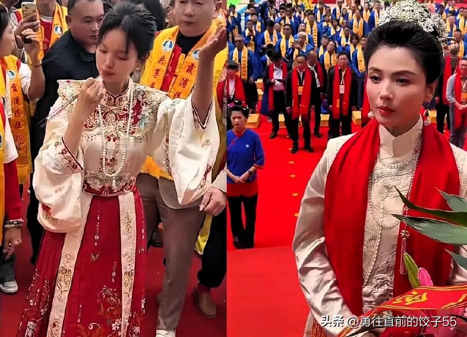 刷到湛江小姑娘和刘涛参与妈祖活动的对比，真把我给看笑了。

那小姑娘，走位、神态