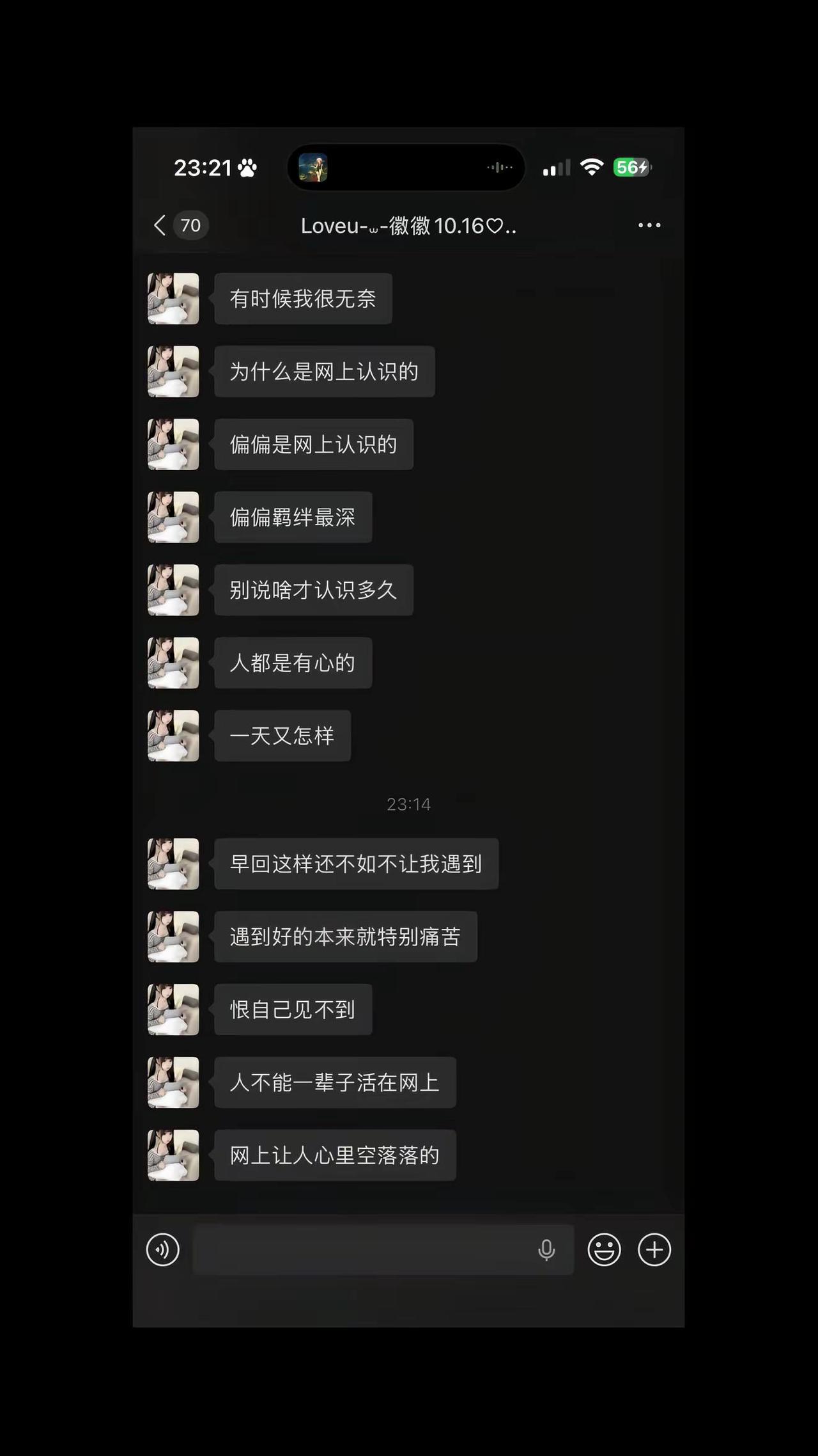 网络真是个虚拟又让人动情的东西