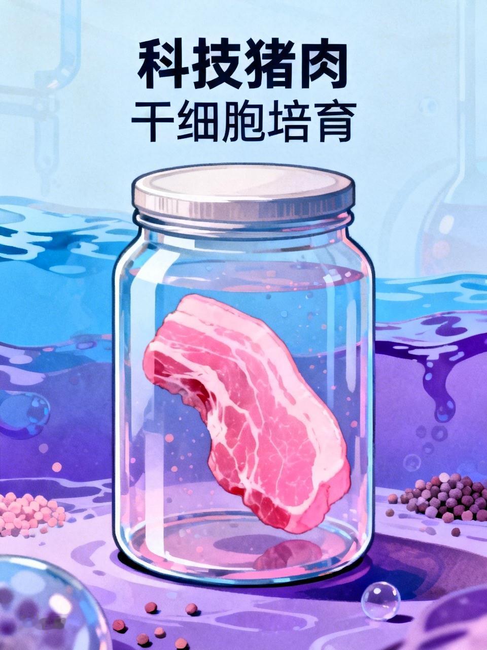 神奇又恐惧的事来了
南京一家科技公司竟然可以用干细胞培育出猪肉。短短培育几天就能