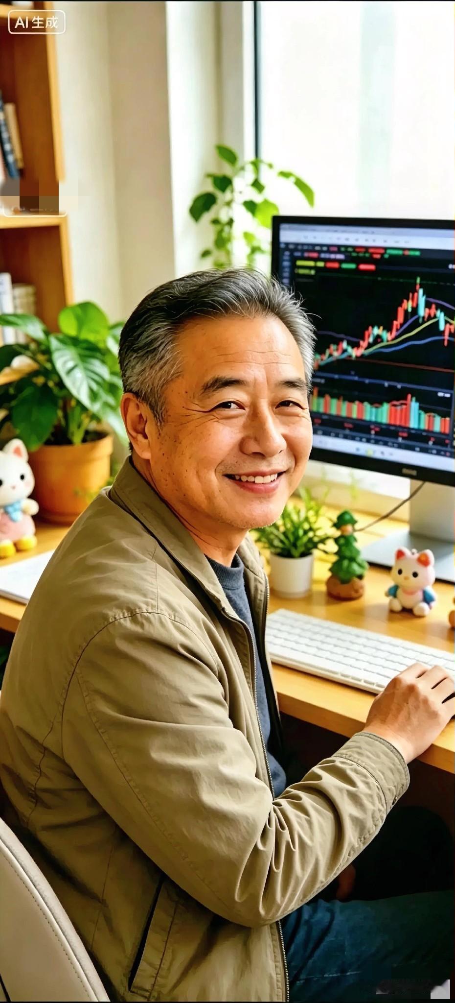 股神老王今天又栽了！

早上开盘，老王泡好茶，对着K线图笑呵呵：“今天闭眼吃肉！