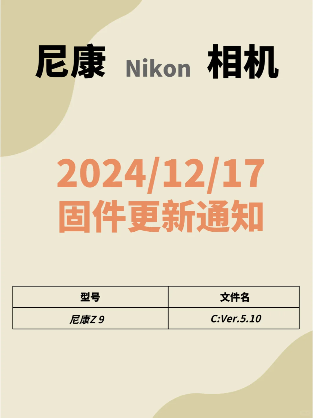 固件升级｜尼康Z9视频功能大更新！