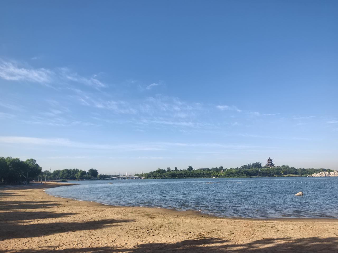 分享一张你手机里的湖照片山东东营清风湖