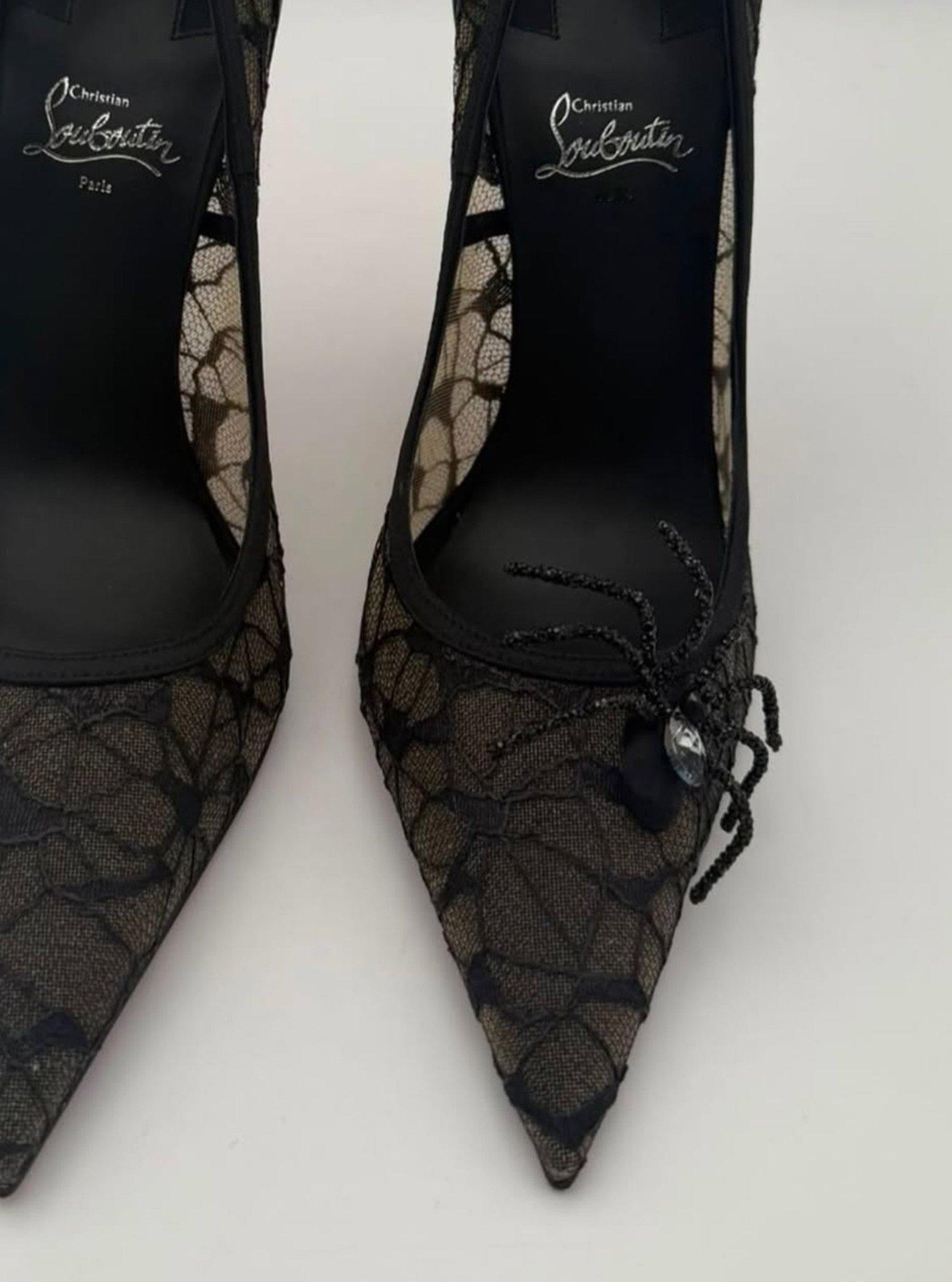 Christian Louboutin给赞达亚定制的这双蜘蛛高跟好美，一只蜘蛛在