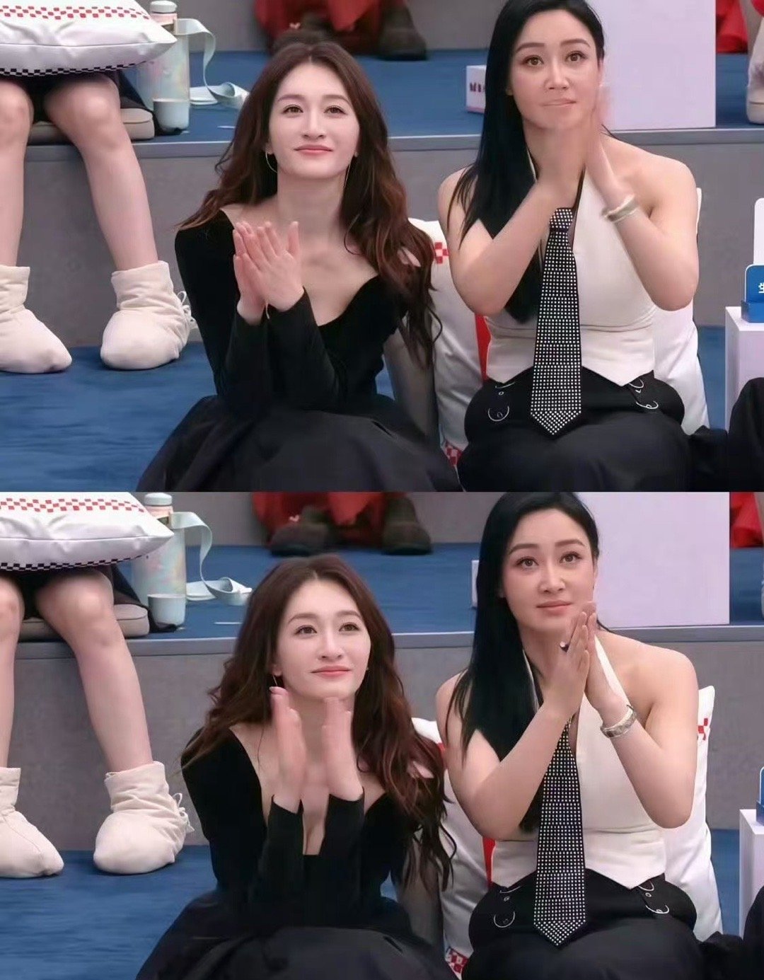 这居然是49岁的李小冉乘风2026 李小冉的颜值状态太能打了！49岁依旧肤白貌美