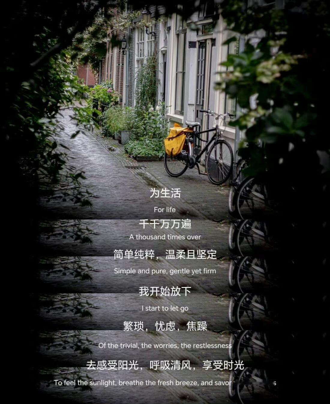 “为生活，千千万万遍” 