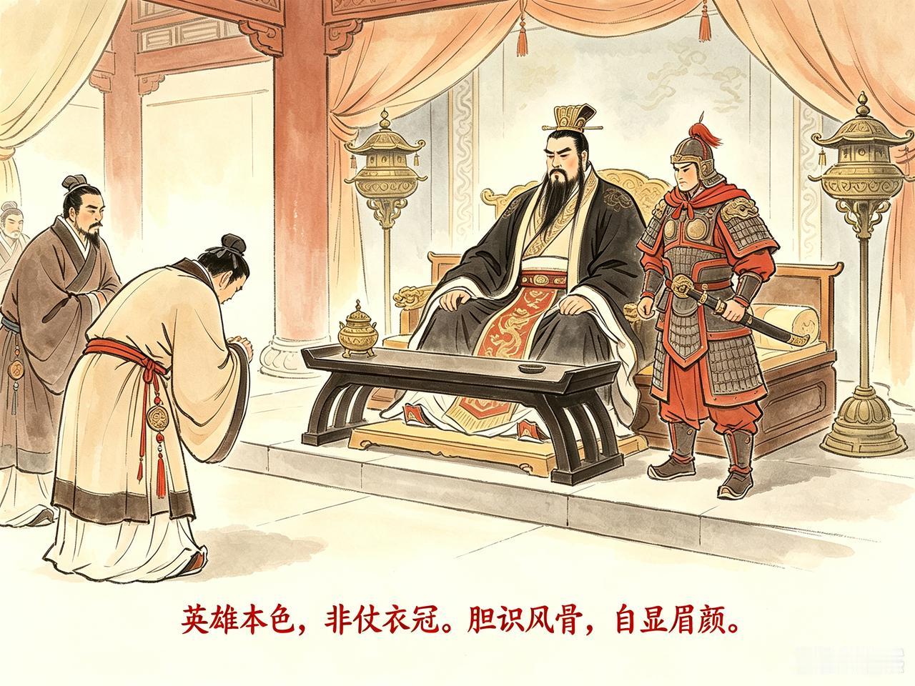 小故事
 
捉刀见使
 
东汉末年，
天下纷乱，
那南匈奴，
归顺大汉，
欲派使