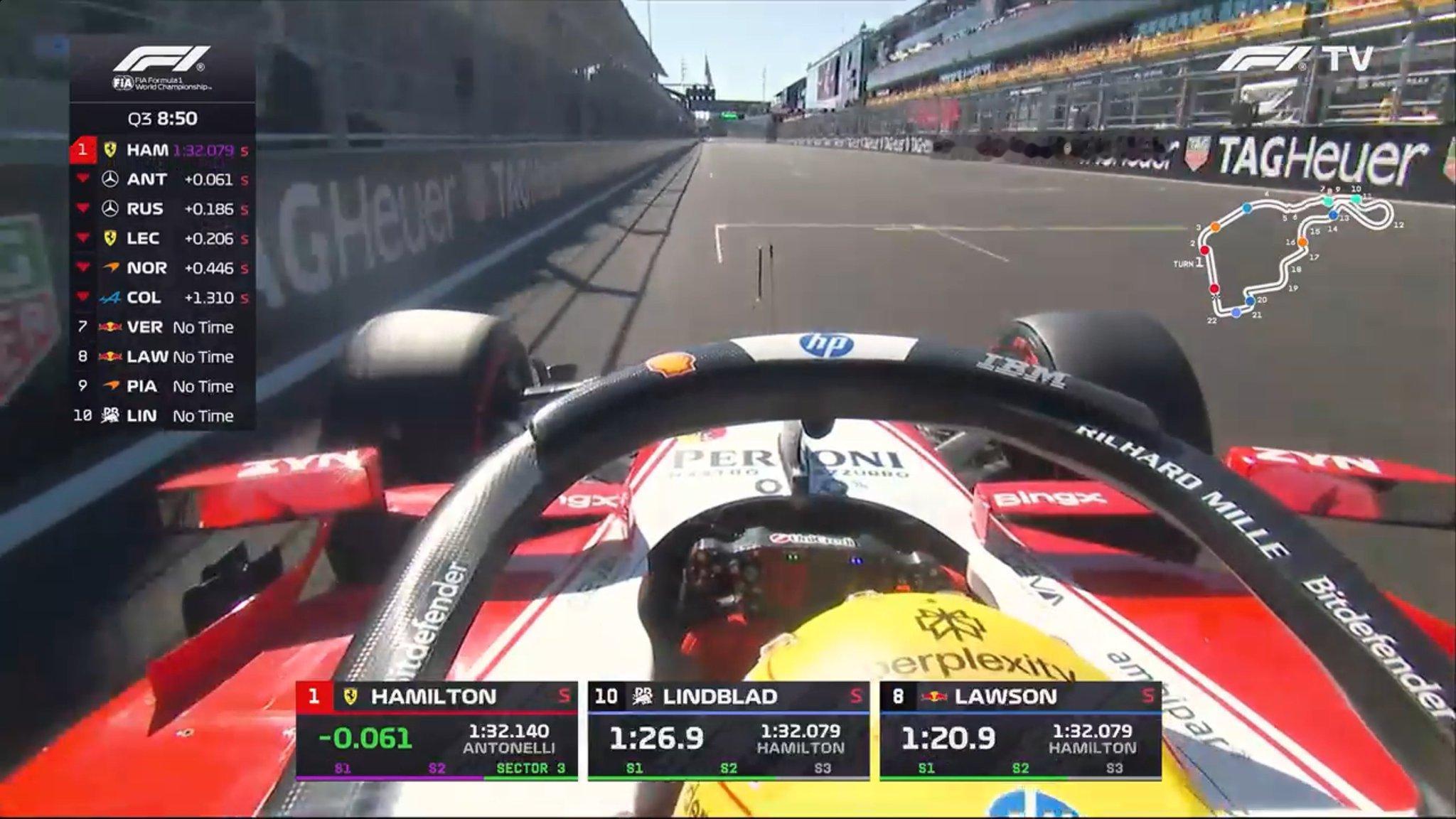 👀汉密尔顿临时杆位！等Q3二刷！2026F1西班牙大奖赛 ​​​