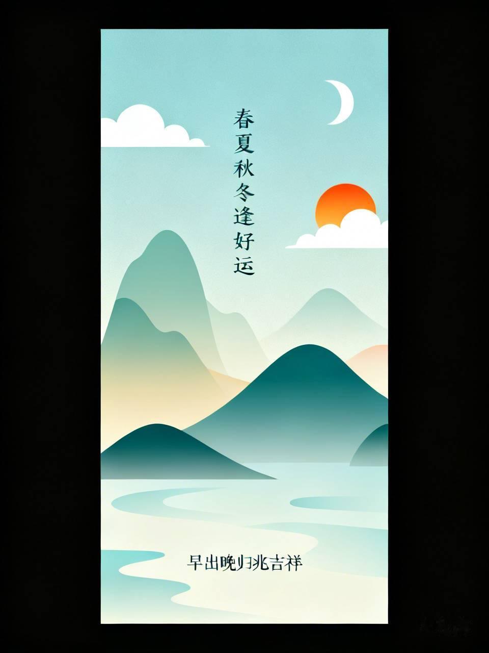 下联：早出晚归兆吉祥。