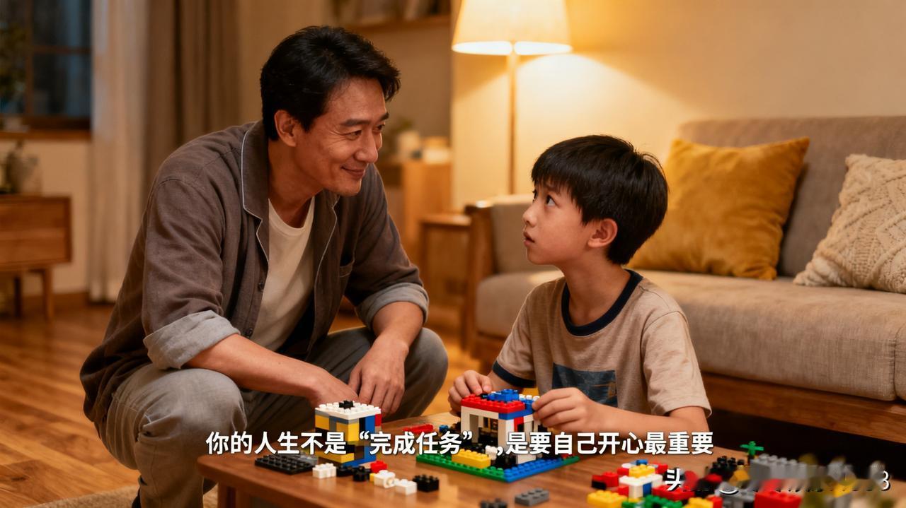 最近刷到一个 80 后爸爸和 11 岁儿子的对话，戳中无数同龄人心。
儿子蹲在地