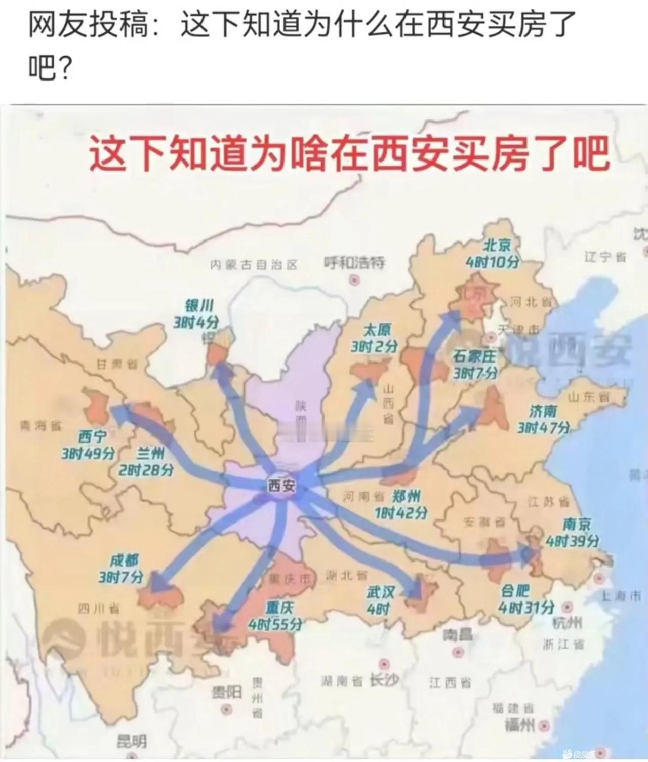 知道为啥在西安买房了吧