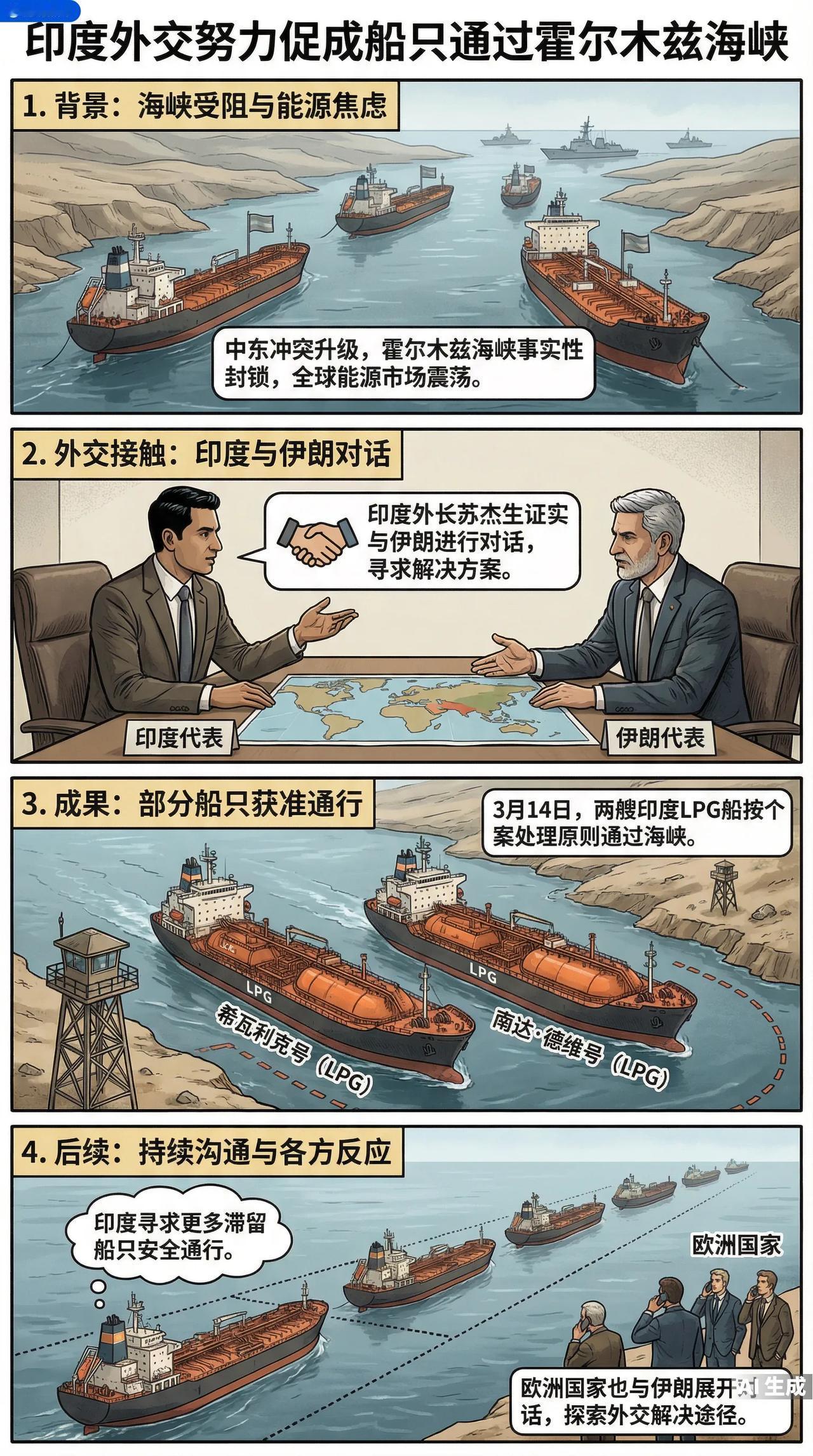 伊朗为印度船只在霍尔木兹海峡“开绿灯”，肯定经过深思熟虑，考量过后作出对印度船只