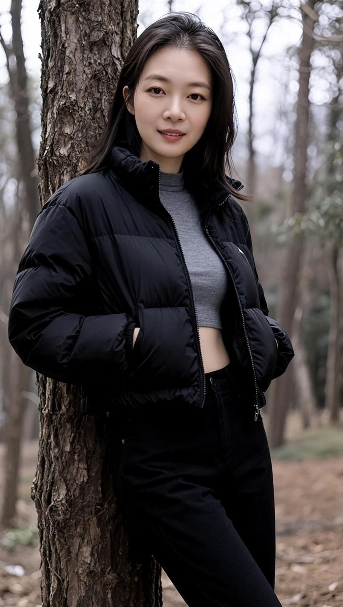 AI森系随拍 甜系女孩 气质女神高级感穿搭颜值抖音ai创作