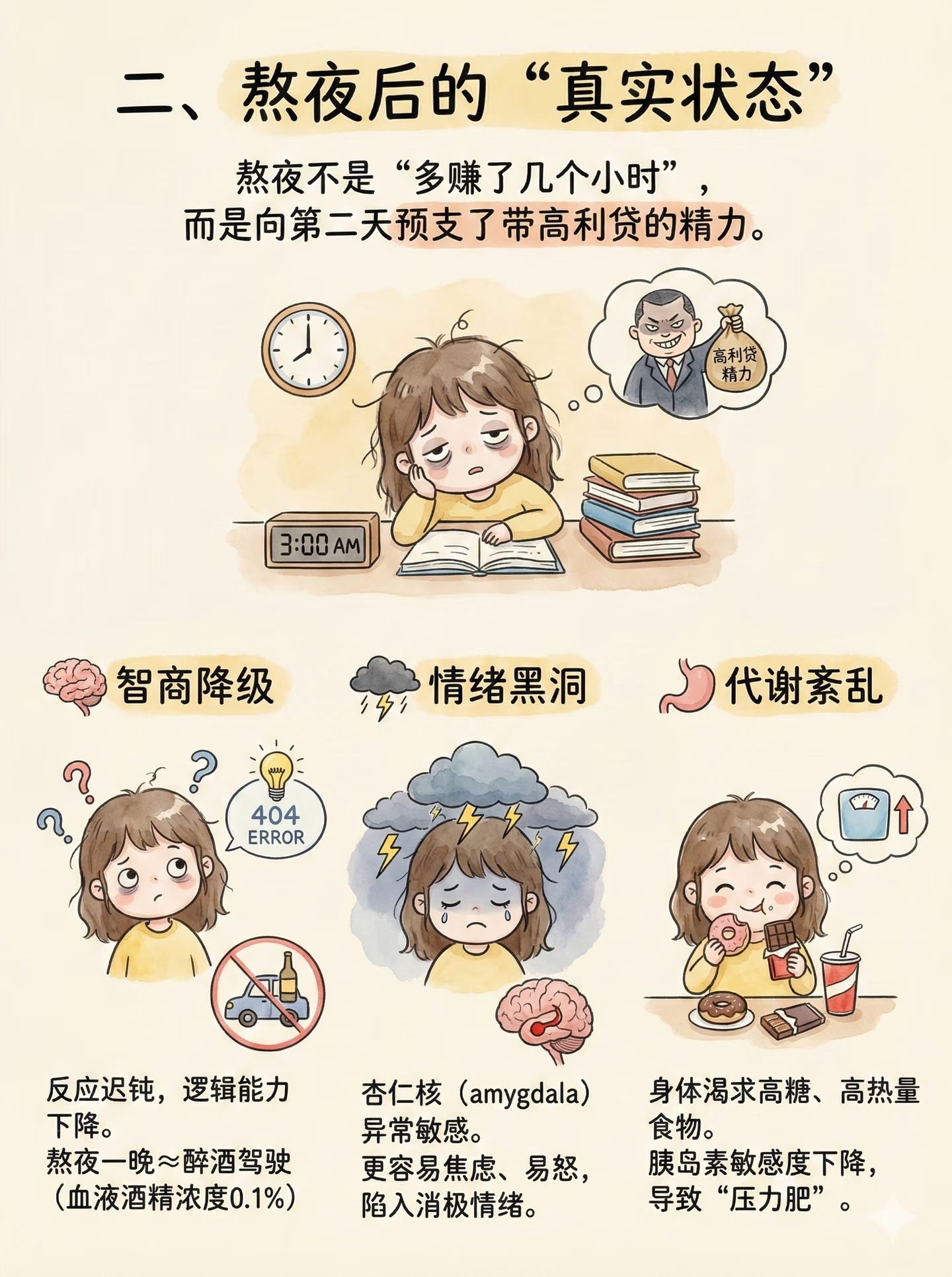 高质量睡眠对人的改变我的困意总能被手机冲散，能坚持早睡的人才是真自律。要是说人生