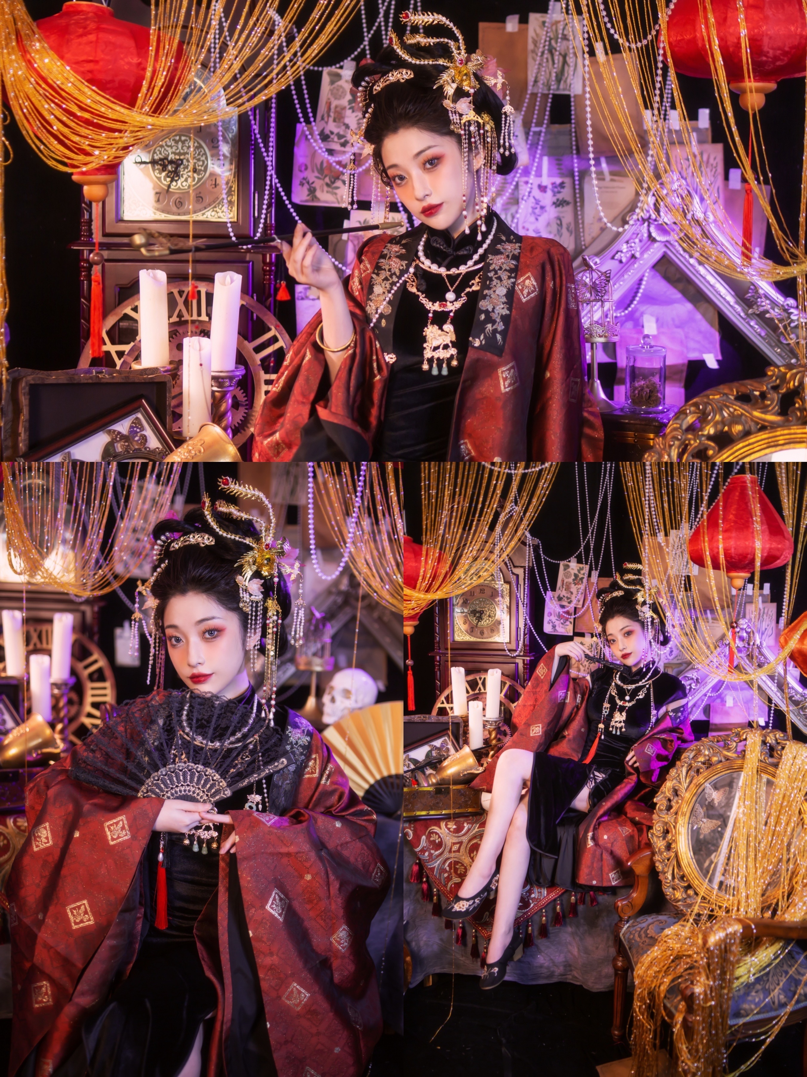 复古写真｜新中式暗黑​“只要愿意用灵魂画押，她就会实现你的任何愿望。”出镜 摄影