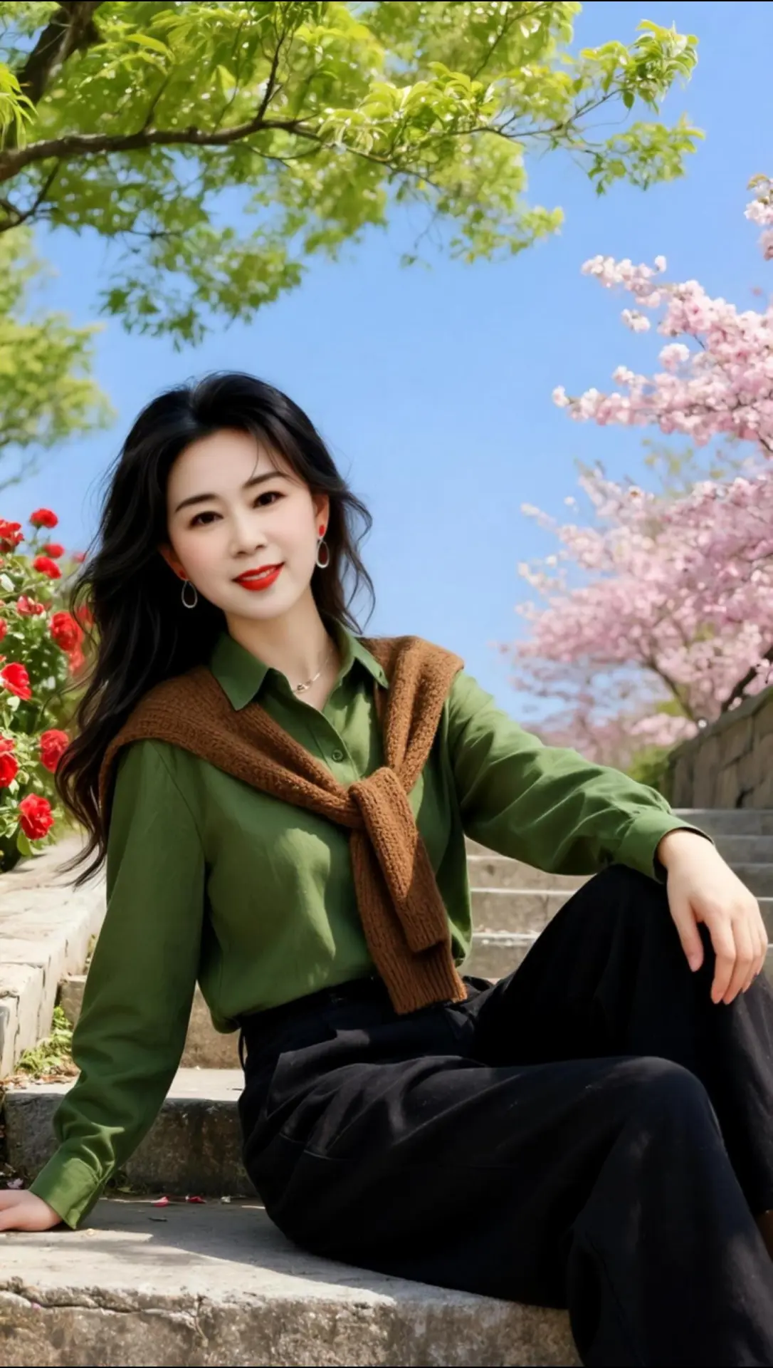 AI春日清新照 ai创作