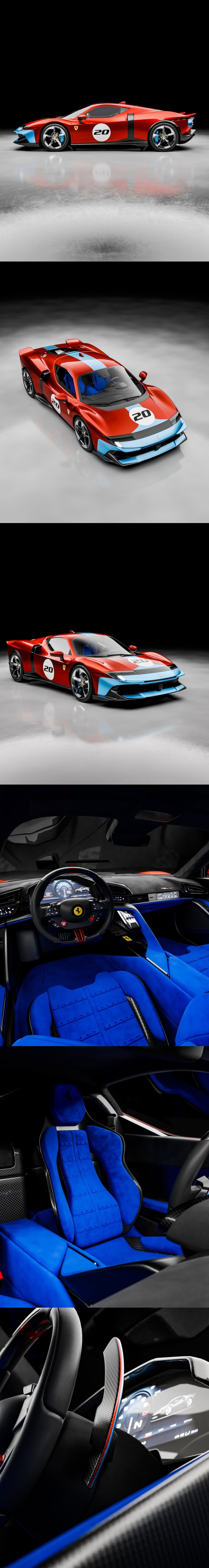 这台法拉利849配色美不美？ 