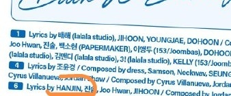 韩振新歌作词首位 韩振好争气，此次mini5回归中担任第六首歌Back To S