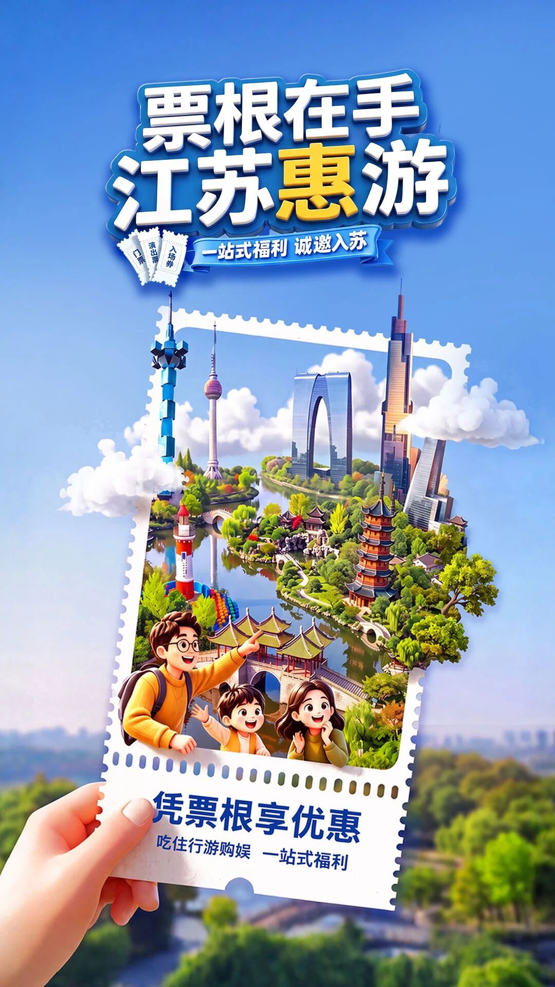 跟着肖战演唱会游江苏【票根，千万别扔！】江苏省“票根在手·江苏惠游”主题活动强势