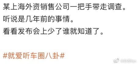 上海的外资车企会是谁呢？ 