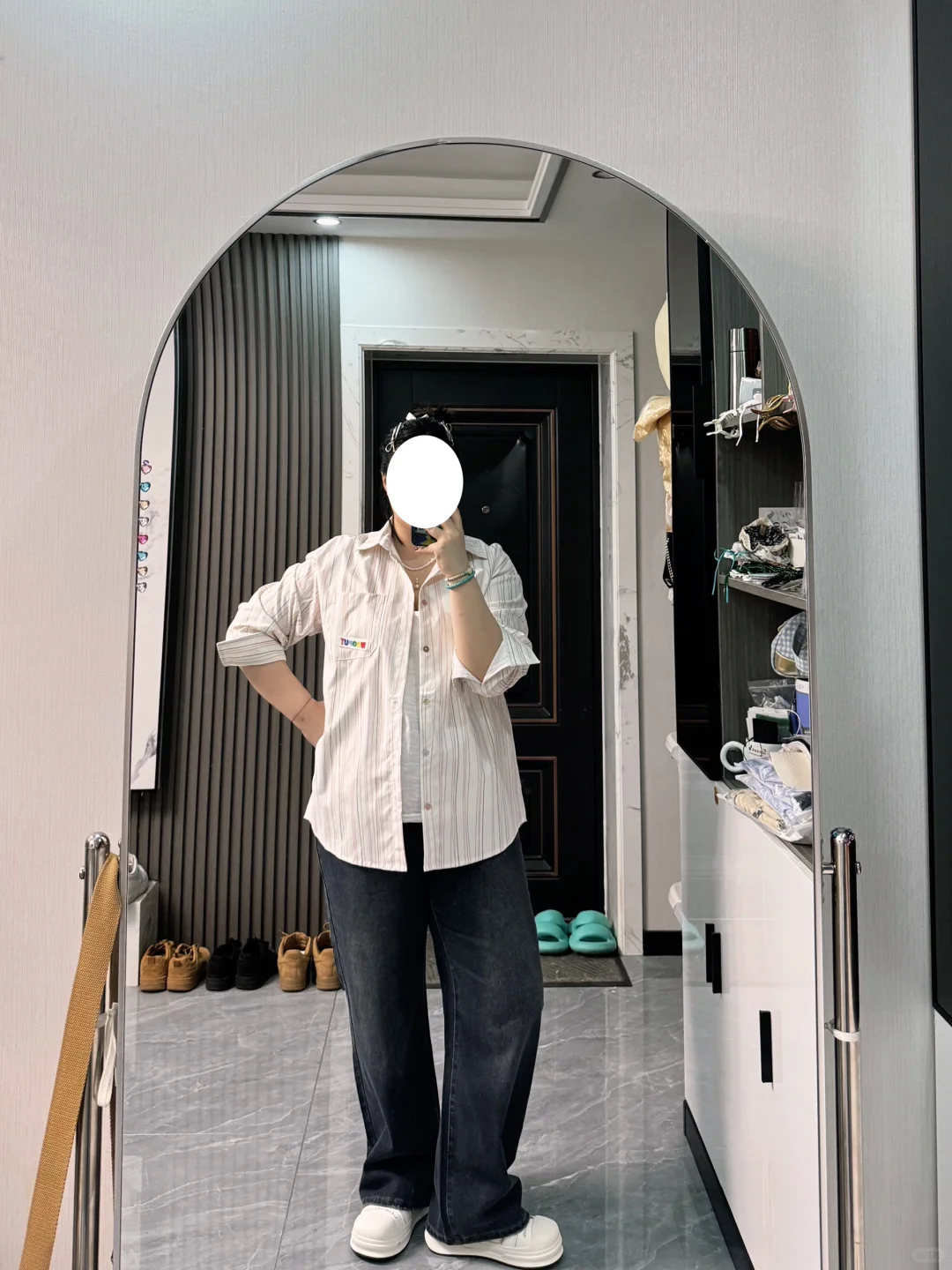 164 190斤｜早秋通勤显瘦穿搭！🐡