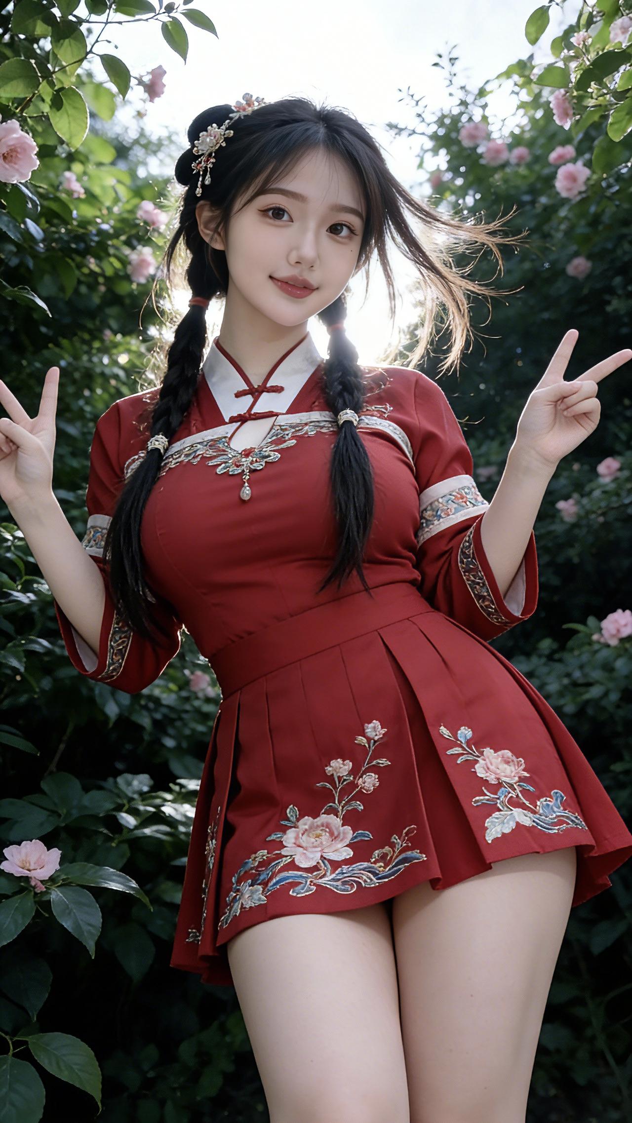 美女高清写真再美的景色，也只能用来衬托你的美[祝福][玫瑰]