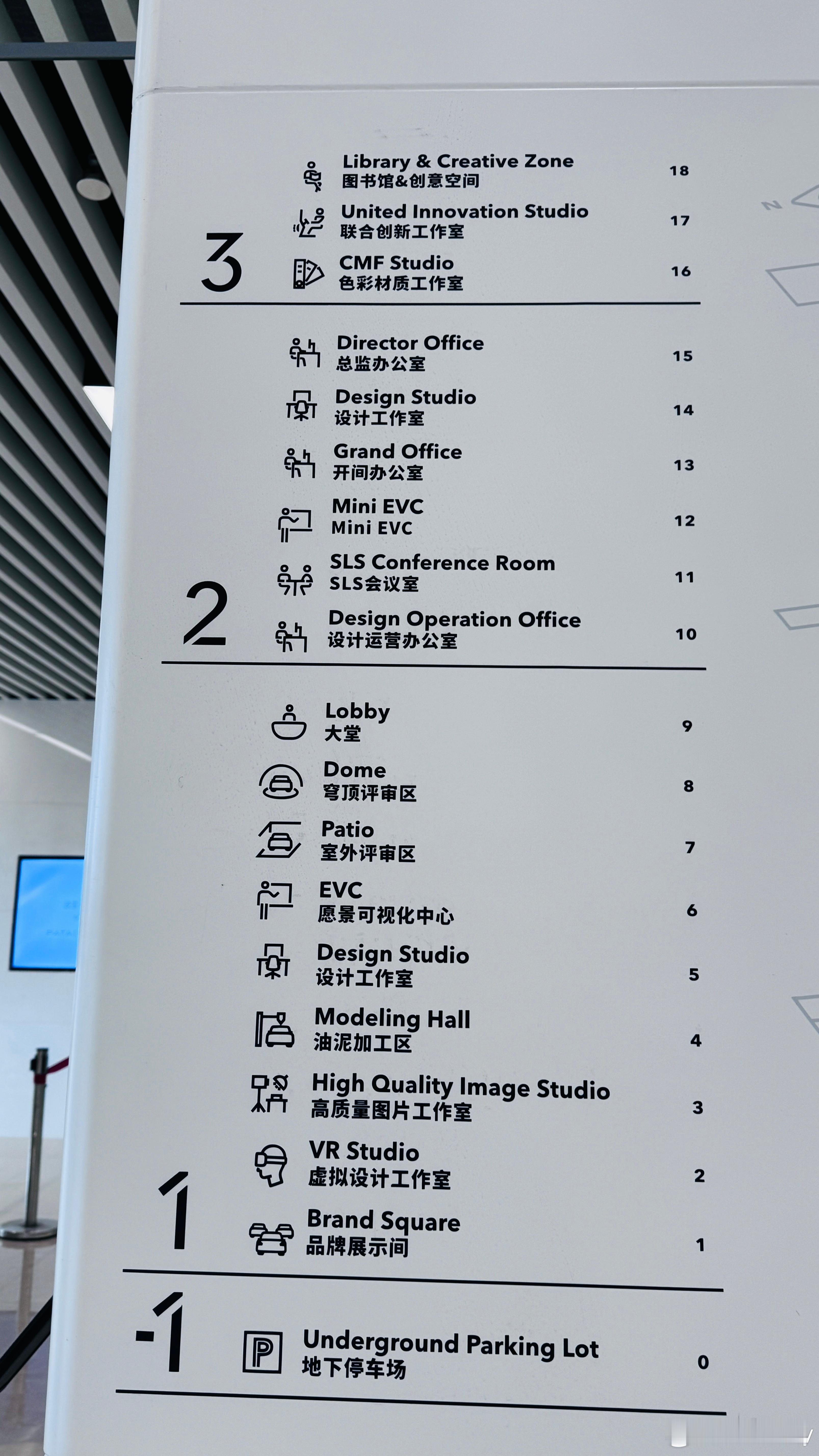 来泛亚设计中心参加别克新年沟通会，大楼里的Mini EVC，还有这个SLS会议室