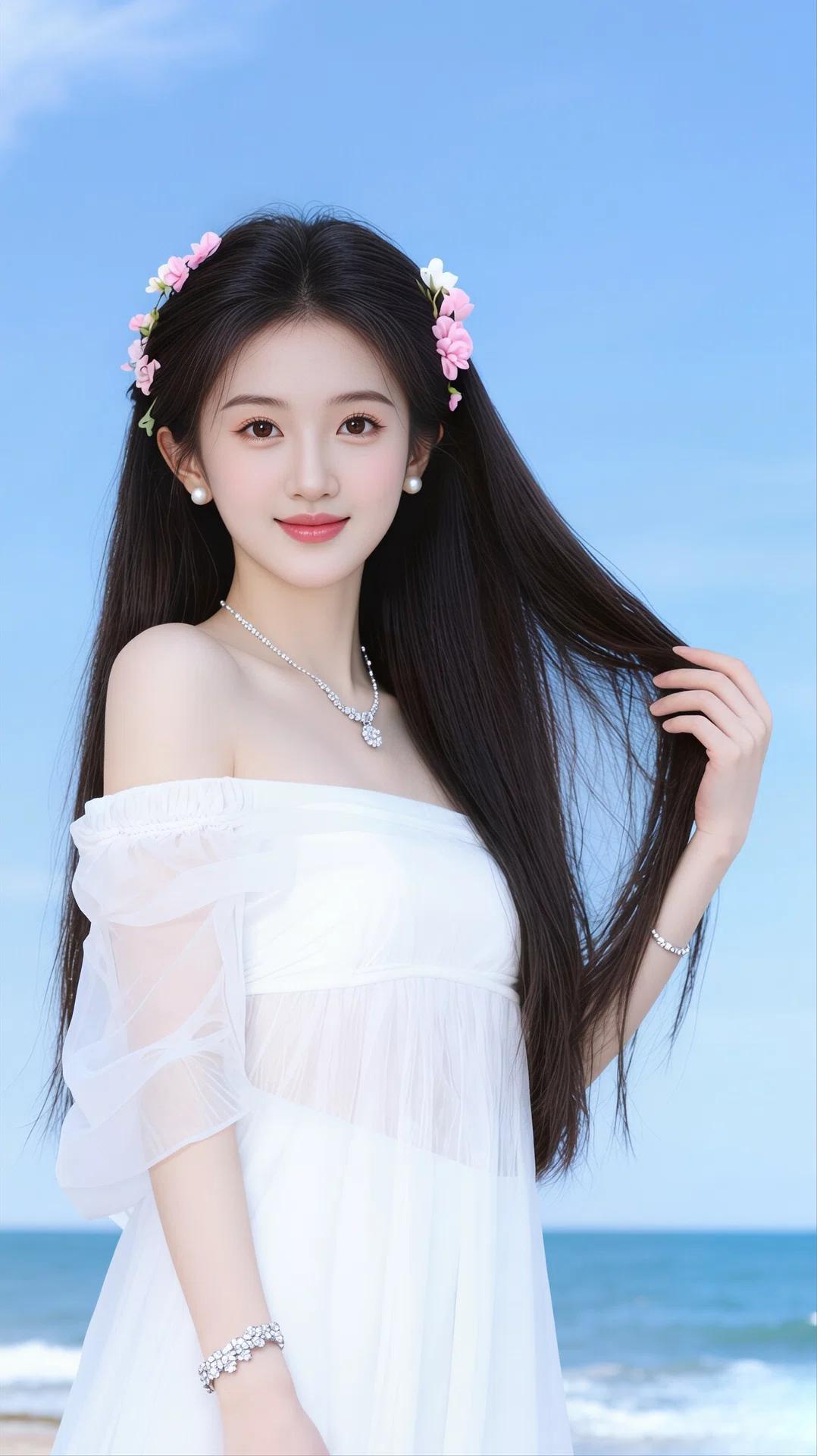 人物气质
长相清甜干净，五官精致柔和，眼眸清澈灵动，淡妆通透温柔，自带干净纯粹的