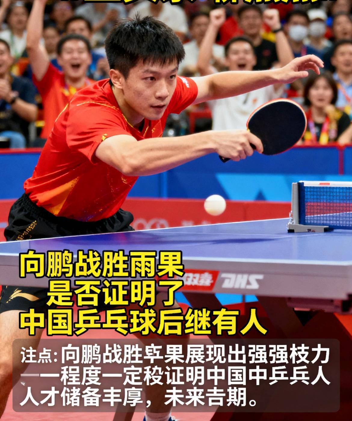 向鹏战胜雨果是否证明了中国乒乓球后继有人向鹏战胜雨果极具说服力！他逆境翻盘，展现