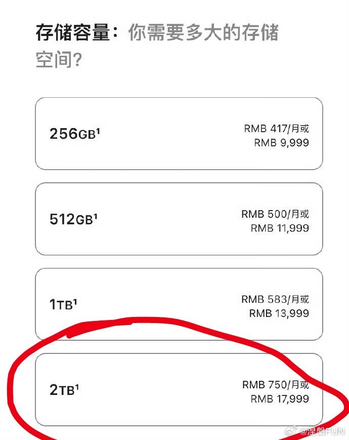 最贵iPhone诞生可能需要17999元，只是增加了1TB的储存容量就这么贵！华